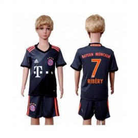Bayern Munchen #7 Ribery Away Kid Soccer Club Jersey