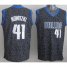 Dallas Mavericks 41 Dirk Nowitzki Black Leopard Grain NBA Jersey Cheap