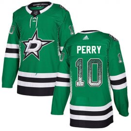 Adidas Dallas Stars #10 Corey Perry Green Home Authentic Drift Fashion Stitched NHL Jersey