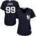 New York Yankees #99 Aaron Judge Navy Blue Alternate Womens Stitched MLB Jersey
