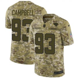 Nike Jacksonville Jaguars #93 Calais Campbell Camo Mens Stitched NFL Limited 2018 Salute To Service Jersey