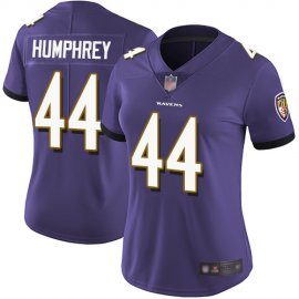 Nike Baltimore Ravens #44 Marlon Humphrey Purple Team Color Womens Stitched NFL Vapor Untouchable Limited Jersey