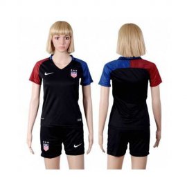 Womens USA Blank Away Soccer Country Jersey