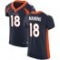 Nike Denver Broncos #18 Peyton Manning Navy Blue Alternate Mens Stitched NFL Vapor Untouchable Elite Jersey