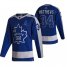 Toronto Maple Leafs #34 Auston Matthews Blue Mens Adidas 2020-21 Reverse Retro Alternate NHL Jersey