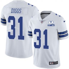 Nike Dallas Cowboys #31 Trevon Diggs White Mens Stitched With Established In 1960 Patch NFL Vapor Untouchable Limited Jersey