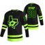 Dallas Stars #30 Ben Bishop Black Mens Adidas 2020-21 Reverse Retro Alternate NHL Jersey