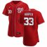 Washington Nationals #33 Ryne Harper Mens Nike Red Alternate 2020 Authentic Player MLB Jersey