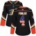 Adidas Anaheim Ducks #4 Cam Fowler Black Home Authentic USA Flag Womens Stitched NHL Jersey