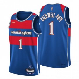 Washington Washington Wizards #1 Kentavious Caldwell-Pope Mens Nike Blue 2021/22 Swingman NBA Jersey – City Edition Mens