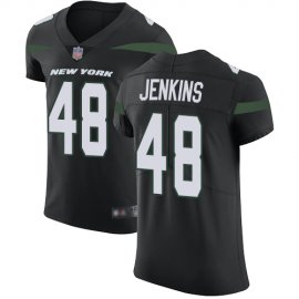 Nike New York Jets #48 Jordan Jenkins Black Alternate Mens Stitched NFL Vapor Untouchable Elite Jersey