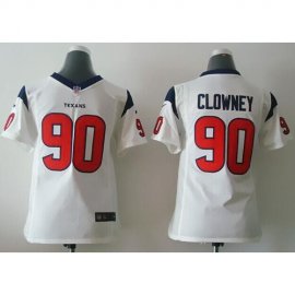 Nike Houston Texans #90 Jadeveon Clowney White Youth Stitched NFL Elite Jersey