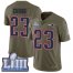 Nike New England Patriots #23 Patrick Chung Olive Super Bowl LIII Bound Mens Stitched NFL Limited 2017 Salute To Service Jersey