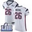 Nike New England Patriots #26 Sony Michel White Super Bowl LIII Bound Mens Stitched NFL Vapor Untouchable Elite Jersey
