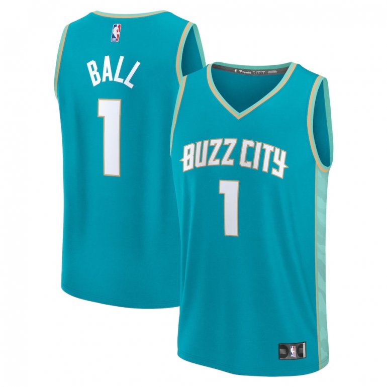 LaMelo Ball Charlotte Hornets Fanatics Branded Youth 2023/24 Fast Break Jersey – Teal – City Edition