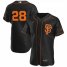 San Francisco Giants #28 Buster Posey Mens Nike Black Alternate 2020 Authentic Player MLB Jersey