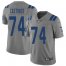 Nike Indianapolis Colts #74 Anthony Castonzo Gray Mens Stitched NFL Limited Inverted Legend Jersey