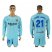 Barcelona #21 Andre Gomes Away Long Sleeves Soccer Club Jersey