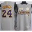 Los Angeles Lakers 24 Kobe Bryant Grey 2010 Finals Champions Jersey Cheap