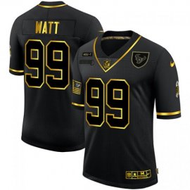 Houston Texans #99 J.J. Watt Mens Nike 2020 Salute To Service Golden Limited NFL Jersey Black