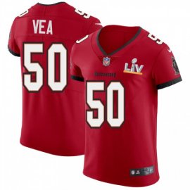 Tampa Bay Buccaneers #50 Vita Vea Mens Super Bowl LV Bound Nike Red Vapor Elite Jersey