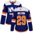 Adidas New York Islanders #29 Brock Nelson Blue Alternate Authentic Womens Stitched NHL Jersey