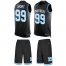 Nike Carolina Panthers #99 Kawann Short Black Team Color Mens Stitched NFL Limited Tank Top Suit Jersey