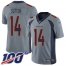 Nike Denver Broncos #14 Courtland Sutton Gray Mens Stitched NFL Limited Inverted Legend 100th Season Jersey