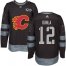 Adidas Calgary Flames #12 Jarome Iginla Black 1917-2017 100th Anniversary Stitched NHL Jersey