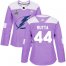 Adidas Tampa Bay Lightning #44 Jan Rutta Purple Authentic Fights Cancer Womens 2020 Stanley Cup Champions Stitched NHL Jersey