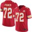 Nike Kansas City Chiefs #72 Eric Fisher Red Team Color Youth Stitched NFL Vapor Untouchable Limited Jersey