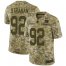 Nike New York Giants #92 Michael Strahan Camo Mens Stitched NFL Limited 2018 Salute To Service Jersey