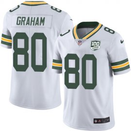 Nike Green Bay Packers #80 Jimmy Graham White Youth 100th Season Stitched NFL Vapor Untouchable Limited Jersey