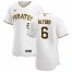 Pittsburgh Pirates #6 Anthony Alford Mens Nike White Home 2020 Authentic Player MLB Jersey