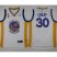 Golden State Warriors #30 Stephen Curry White Trophy Banner Champions Stitched NBA Jersey