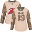 Adidas New Jersey Devils #19 Travis Zajac Camo Authentic 2017 Veterans Day Womens Stitched NHL Jersey