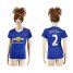 Womens Manchester United #2 Rafael Away Soccer Club Jersey