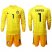 Belgium #1 Courtois Yellow Long Sleeves Goalkeeper Soccer Country Jersey