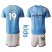 Manchester City #19 Sane Home Kid Soccer Club Jersey
