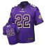 Nike Minnesota Vikings #22 Harrison Smith Purple Team Color Mens Stitched NFL Elite Drift Fashion Jersey