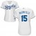 Kansas City Royals #15 Whit Merrifield White Home Womens Stitched MLB Jersey