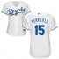 Kansas City Royals #15 Whit Merrifield White Home Womens Stitched MLB Jersey