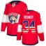 Adidas Florida Panthers #34 James Reimer Red Home Authentic USA Flag Stitched NHL Jersey