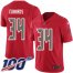 Nike Tampa Bay Buccaneers #34 Mike Edwards Red Mens Stitched NFL Limited Rush 100th Season Jersey