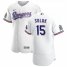 Texas Rangers #15 Nick Solak Mens Nike White Home 2020 Authentic Patch Player MLB Jersey