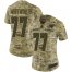 Nike Los Angeles Rams #77 Andrew Whitworth Camo Womens Stitched NFL Limited 2018 Salute to Service Jersey