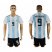 Argentina #9 KUN AGUERO Home 2018 FIFA World Cup Soccer Jersey