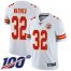 Nike Kansas City Chiefs #32 Tyrann Mathieu White Mens Stitched NFL 100th Season Vapor Limited Jersey
