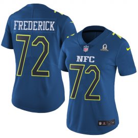 Nike Dallas Cowboys #72 Travis Frederick Navy Womens Stitched NFL Limited NFC 2017 Pro Bowl Jersey