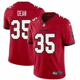 Tampa Bay Buccaneers #35 Jamel Dean Mens Nike Red Vapor Limited Jersey
